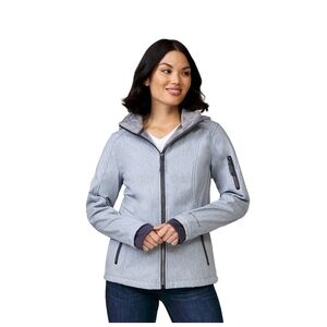 Women's Gray Hooded Jacket